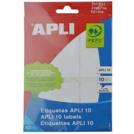 Apli Etiquetas Adhesivas Blancas 34x67 mm para Escritura Manual, Pack de 10 Hojas (60 Etiquetas) Precio: 1.49999949. SKU: B1ACWANDNB
