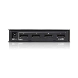 Aten VS194-AT-G Distribuidor DisplayPort 4K de 4 Puertos, Negro, Metal, 4096 x 2160 Pixeles