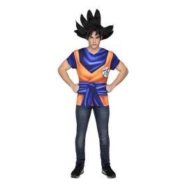 My Other Me Disfraz Camiseta Goku Talla M para Niño y Adulto - Ideal Fiestas, Carnaval y Cosplay - 95% Poliéster 5% Spandex
