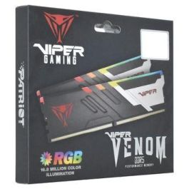 Patriot PVVR564G520C40K Viper Venom RGB, 64GB (2x32GB) DDR5 5200MHz, Latencia CL40, Intel XMP