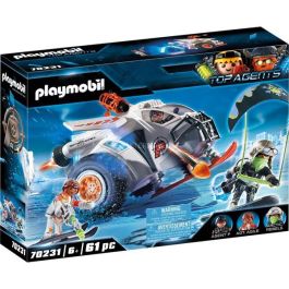 Playmobil Spy Team Planeador Nieve con Figuras y Portal de Hielo con Luces y Sonido