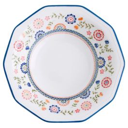 Queen's Plato Hondo Cerámico Bengal 20,5 cm (6 Unidades) - Loza Vitrificada Estilo Inglés, Apto Lavavajillas, Microondas y Apilable Precio: 26.8899994. SKU: S2707180