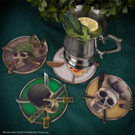 Cinereplicas Set de 4 Posavasos One Piece