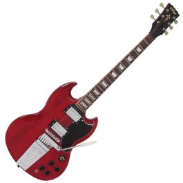 Vintage VS6VCR Guitarra Eléctrica Cuerpo Sólido Cherry Red con Vibrola Tailpiece Precio: 499.98999996. SKU: B1GHGJWT85