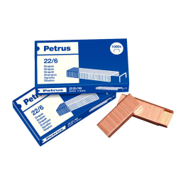 Petrus Grapas Cobreada 22/6 Blister 4 Cajas de 1000 Unidades Precio: 29.79000035. SKU: B1GP7V6D87