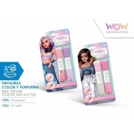 Wow Generation Pintauñas infantil con color y purpurina para niñas, esmalte de uñas, edad mínima 3 años, color único