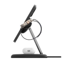 Belkin Wiz023Vfbk Base Carga Inalambrica 3 en 1 para iPhone, Apple Watch y AirPods con Qi2 15W Negra