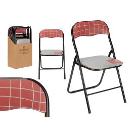 Silla Plegable Pvc Mate Patas Negras Hand Made Giftdecor 45X88CM (6 Unidades)