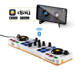 Hercules DJControl Mix Consola DJ Bluetooth para Smartphone y Tabletas Android/iOS (4780921)