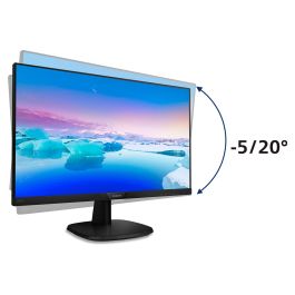Philips 243V7QJABF Monitor de 23.8" Full HD (1920x1080), IPS, 4ms, HDMI, DisplayPort, VGA, Altavoces, Negro