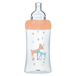 Dodie Biberón Sensation de Vidrio Anti-Cólico 270 ml con Tetina Anti-Cólico 3 Velocidades - 0-6 meses - Doe Beige