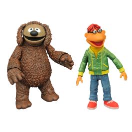 Diamond Collection Set 2 Figuras Diamond Select Toys Scooter y Rolf de Los Teleñecos