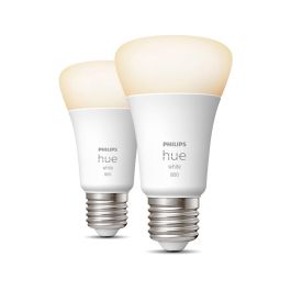 Bombillas LED inteligentes PHILIPS Hue White E27 - Paquete de 2 compatibles con Bluetooth