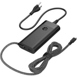 HP 110W Cargador USB-C de 100W y Puerto USB-A de 10W para Portátiles. Carga Simultánea de Laptop, Teléfonos y Tablets. Solución Dual.
