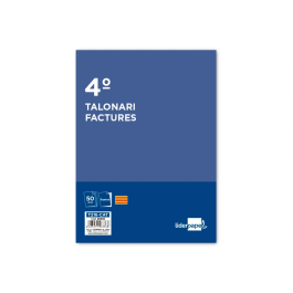 Liderpapel T216 Talonario Facturas Cuarto Original y Copia con IVA Texto en Catalán