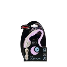 Flexi New Comfort XS Cinta 3M Correa Rosa para Perros Pequeños Fabricada en Alemania