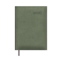 Dohe 12738-26 Agenda 2026 Día por Página Lausana Polipiel 14x20cm Verde Papel Offset Ahuesado 70g/m2 FSC Mixto
