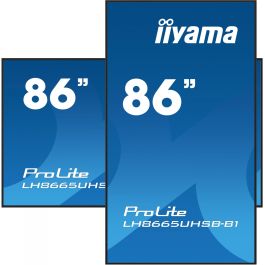 IIYAMA LH8665UHSB-B1 Monitor Profesional 86" 4K UHD IPS 800cd/m² Android 11 24/7 para uso comercial