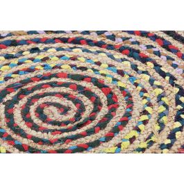 DKD Home Decor Alfombra Pokara Estilo Indio Multicolor 200 x 200 cm