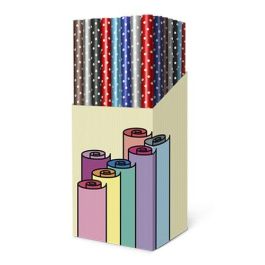 Papel De Regalo Rollo Tv 0,7X2 M Delux Lunares (Caja De 60) Precio: 48.50000045. SKU: B1623NBX4S