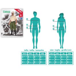 Disfraz Soldado Americano Hombre Adulto Talla XL Verde Militar Carnaval 4 Piezas