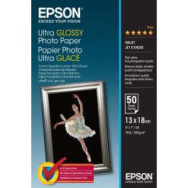 Epson Papel Ultra Glossy Photo Paper 13x18 300GR. (50hojas) Precio: 21.95000016. SKU: B168DX6VSP