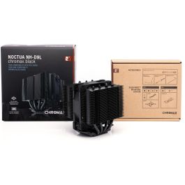 Noctua NH-D9L chromax.black Disipador CPU de torre, Negro, ventilador 9.2cm, 400-2000 RPM, 78.9 m³/h