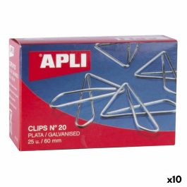 Clips Apli MARIPOSA Nº 20 Plateado Plata 60 mm (10 Unidades) Precio: 21.6900002. SKU: B1B8C42L2D