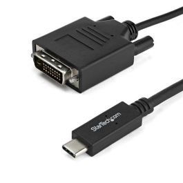 Adaptador USB C a DVI Startech CDP2DVIMM2MB 2 m Negro Precio: 42.50000007. SKU: S55057904