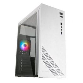 Mars Gaming MC100W Caja Gaming Semitorre Blanca con Ventana Acrílica, Flujo Aire CONVECT-COOL, Ventilador FRGB