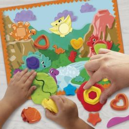 Play-Doh G0491 Set de Modelado Dinosaurio Formas y Colores - Kit con 11 Herramientas y Actividades Sensoriales para Niños +2 Años