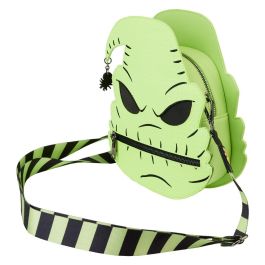 Loungefly Bolso bandolera Oogie Boogie Pesadilla Antes de Navidad Disney Cuero Vegano Brilla Oscuridad 17,5x25x5cm