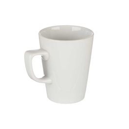 Vessia Taza Desayuno Porcelana Blanca 350 ml, 12x10.5x8.4 cm (36 Unidades)