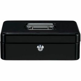 Burg Wachter AUC4003482107003 Caja para monedas Money 5025 Black con apertura de llave, acero negro