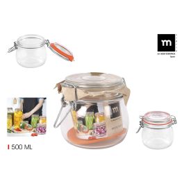 Tarro Hermético de Vidrio con Cierre Clip 500 ml - La Mediterranea (12 Unidades) Precio: 24.50000014. SKU: B168W4A7MX