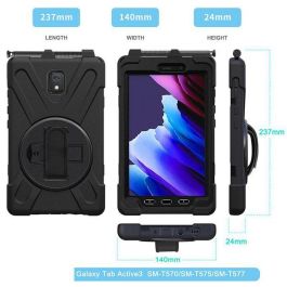 eSTUFF Galaxy Tab Active3/Active5 AUSTIN Defender Case without built-in screen protector - Black eSTUFF Galaxy Tab Active3/Active5 AUSTIN Defender Case without built-in screen protector - Black