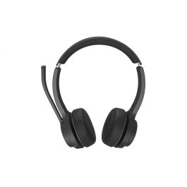 Conceptronic Auriculares Inalámbricos POLONA04B Bluetooth 5.3, 44h Música, Micrófono con Cancelación de Ruido, Negro