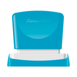 X'stamper Sello Quix Personalizable Color Azul Medidas 13x49 mm Q-13