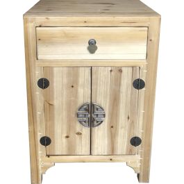 DKD Home Decor Espejo Oriental Natural Rojo 2 x 90 x 70 cm Abeto MDF Colección Masako