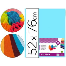 Liderpapel Papel Seda Celeste 52x76 cm 18 gr Paquete de 25 Hojas Precio: 3.50000002. SKU: B1D7NKAP77