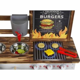 Klein 2368 Cocina de Madera para Niños, temática de verano, picnic y playa, con 23 accesorios Klein 2368 Cocina de Madera para Niños, temática de verano, picnic y playa, con 23 accesorios
