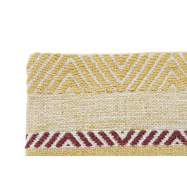 Funda de cojín DKD Home Decor Multicolor Flecos Boho (60 x 60 x 2 cm)