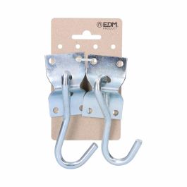 Edm 2 unid. placa con gancho colgador de hamaca 70x45mm cromo Precio: 4.68999993. SKU: S7913320