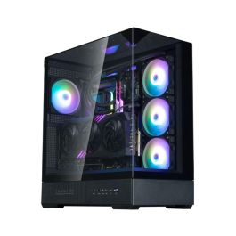 Zalman P40 Prism Black Midi Tower PC Negra para ATX/Micro ATX/Mini-ITX con ventana lateral y bahías 2.5/3.5"