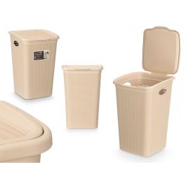 Cubo contenedor Stefanplast 30084 Crema Plástico 50 L 36 x 54,5 x 38 cm (6 Unidades)