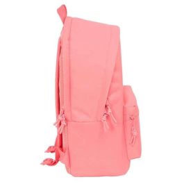 Mochila doble para portatil 15,6"+usb f.c.barcelona chica coral 31x44x18 cm