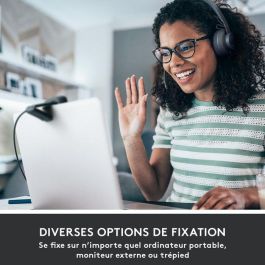 Logitech C505 Webcam HD 720p Micrófono Reducción Ruido, Corrección Luz Auto, Campo Visión 60°, Cable USB-A Largo