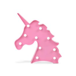 Unicornio 27*26*3 cm Led Rosa