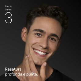 Braun Afeitadora Eléctrica Serie 3 BRA8700216735667 Azul/Negra - 30 min Batería, Carga Rápida 5 min