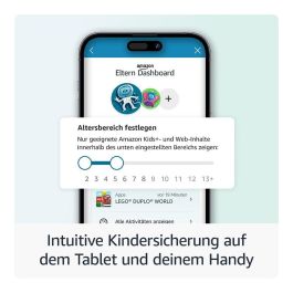 Amazon Fire HD 8 Kids Pro Tablet (2024) 8" 32GB Wi-Fi, 2 Años Garantía, Edad 3 a 7 Años, Color Azul Jungle Cat, Referencia B0CVDLJDWW